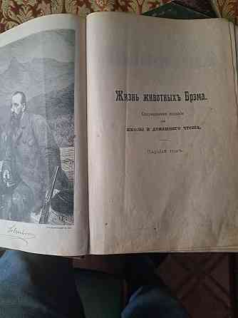 Антикварная книга 1902г, А. Брэм Жизнь животных, 3 тома, Херсон