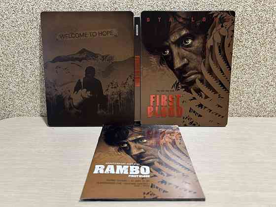 Steelbook Blu-ray Рэмбо 1-3/РобоКоп/Заложница 1-3 с рус.яз. Херсон