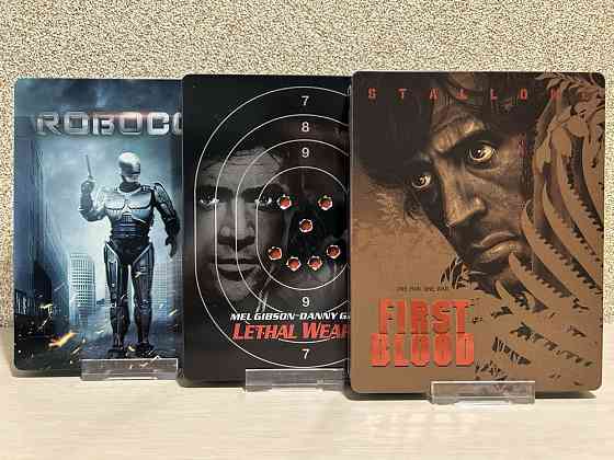 Steelbook Blu-ray Рэмбо 1-3/РобоКоп/Заложница 1-3 с рус.яз. Херсон