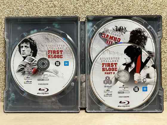 Steelbook Blu-ray Рэмбо 1-3/РобоКоп/Заложница 1-3 с рус.яз. Херсон