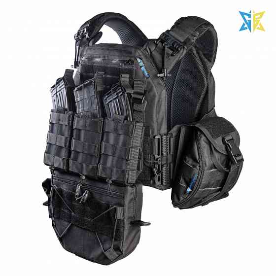 Плитоноска Warmor Gen.3 Max черная с подсумками Херсон