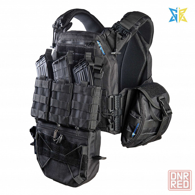 Плитоноска Warmor Gen.3 Max черная с подсумками Херсон - изображение 1