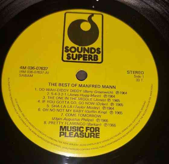 платівка Manfred Mann – Best Of Manfred Mann Херсон