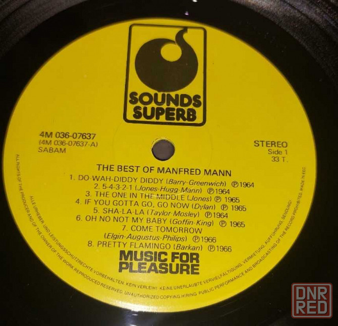 платівка Manfred Mann – Best Of Manfred Mann Херсон - изображение 4