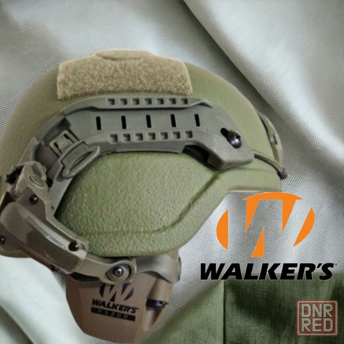 Комплект. Активные наушники Walker's Razor Slim с креплением на шлем. Запорожье - изображение 1