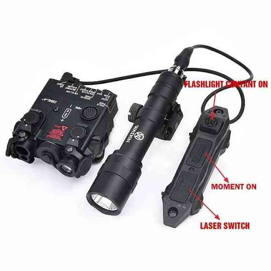 Блок Steiner AN/PEQ-15A DBAL-A2 Red+ ліхтар+виносна кнопка black Wadsn Херсон