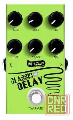 Аналоговый дилэй M vave Classic Delay до 600 мс питание TАPE C 525 грн Запорожье - изображение 1