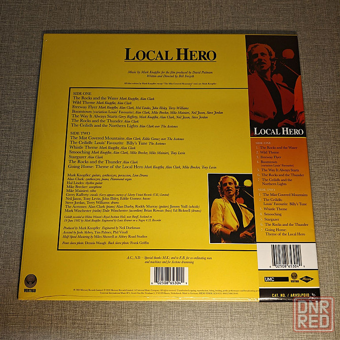 Марк Нопфлер: Local Hero LP / Виниловая Пластинка Винил Vinyl Херсон - изображение 2