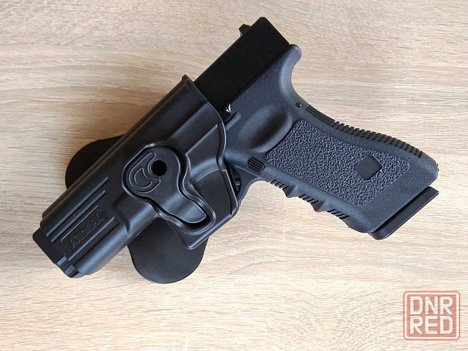 Пластиковая поясная кобура для пистолета Glock 17/19 с замком. Новая! Херсон - изображение 7