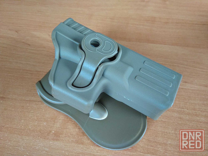 Пластиковая поясная кобура для пистолета Glock 17/19 с замком. Новая! Херсон - изображение 5