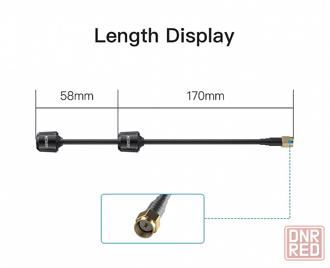 Антена GEPRC Momoda2  DUAL 5.3 - 5.7 (5.8G) 6dbi 230мм SMA RHCP L Band Запорожье - изображение 1