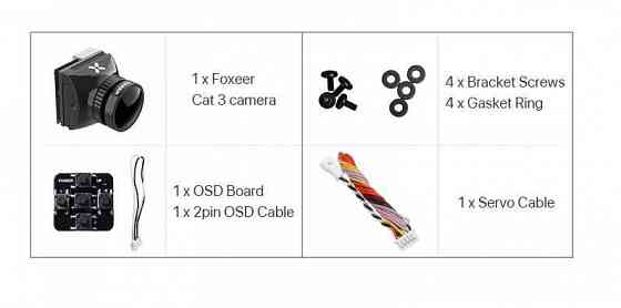 Камеры Foxeer Cat 3 Micro (HS1258) и другие Запорожье
