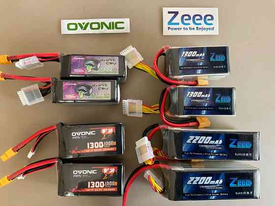 LiPo 6s 1300-2200 120C-150С для FPV Оригинал 100% гарантия емкости Запорожье