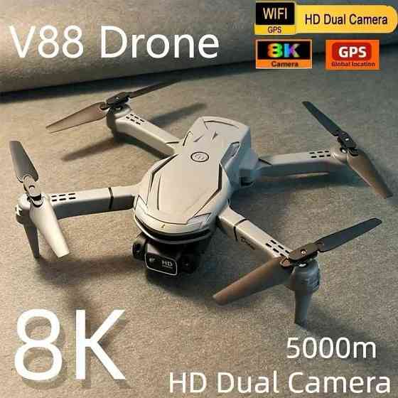 Оригинальный дрон V88, 8K, профессиональная HD-воздушная двойная камера Запорожье