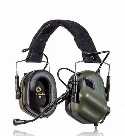 3 в 1 Активные наушники Earmor M32 для крепления на шлем, фонарь на каску Запорожье