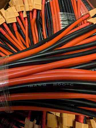 XT60 Amass Силиконовый кабель 12awg 20см. Заводские. Запорожье