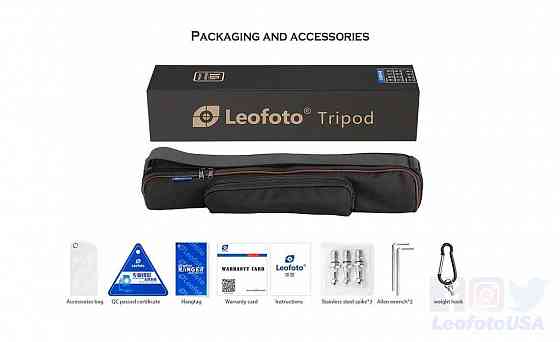 Трипод Leofoto LS-365C + голова LH-40 ( Колір ЧОРНИЙ) Запорожье