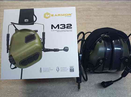 3 в 1. Комплект для шлема! Наушники Earmor M32 MOD3 + крепление + фонарь Запорожье