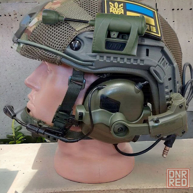 3 в 1. Комплект для шлема! Наушники Earmor M32 MOD3 + крепление + фонарь Запорожье - изображение 2