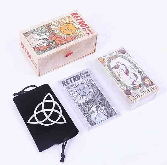 Black Original Класичне Таро / RetroTarot Ретро Райдет Уейт 12*7 см Запорожье