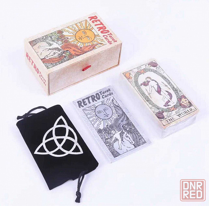 Black Original Класичне Таро / RetroTarot Ретро Райдет Уейт 12*7 см Запорожье - изображение 3