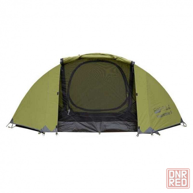 Палатка одноместная двухслойная Tramp Lite Hurricane, олива с серым Херсон - изображение 3