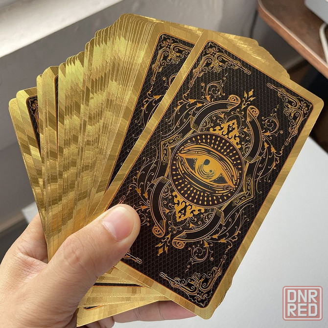 Карты Таро золотые Gold Уэйта русский язык, пластиковые в подарочной Запорожье - изображение 1