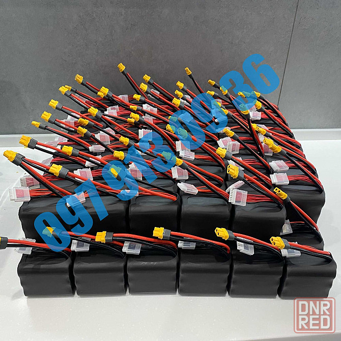 6s1p батарея для ФПВ, високотоковий 40A акумулятор 4000 mAh Molicel Запорожье - изображение 1