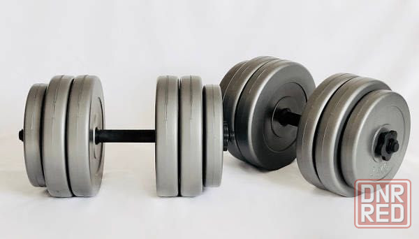 Гантели 2х25кг GREY Запорожье - изображение 1