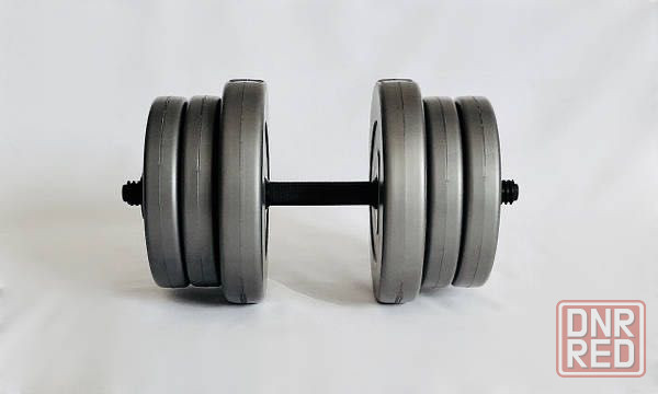 Гантели 2х20кг GREY Запорожье - изображение 2