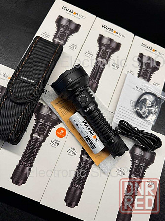 WURKKOS TD01C SFT-40-2200LM/1039M/5000ma-USB-C/тактический дальнобойный Запорожье - изображение 1