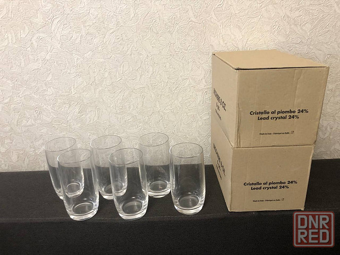 Стаканы Италия, стекло,для соков, напитков, воды Макеевка - изображение 1