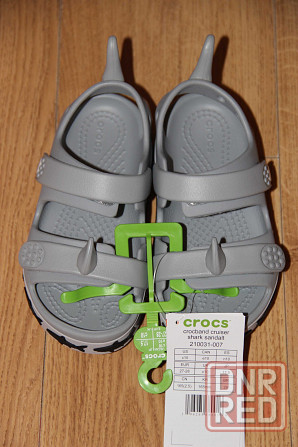 Детские сандалии Crocs Crocband Cruiser Shark с10 Оригинал Великая Александровка - изображение 6