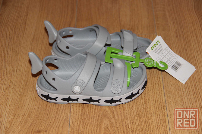 Детские сандалии Crocs Crocband Cruiser Shark с10 Оригинал Великая Александровка - изображение 7