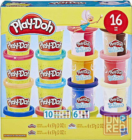 Набор игровой Плей До из 16 банок пластилина массы для лепки Play-Doh Запорожье - изображение 7