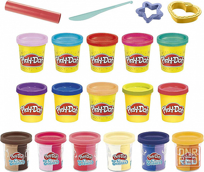 Набор игровой Плей До из 16 банок пластилина массы для лепки Play-Doh Запорожье - изображение 2