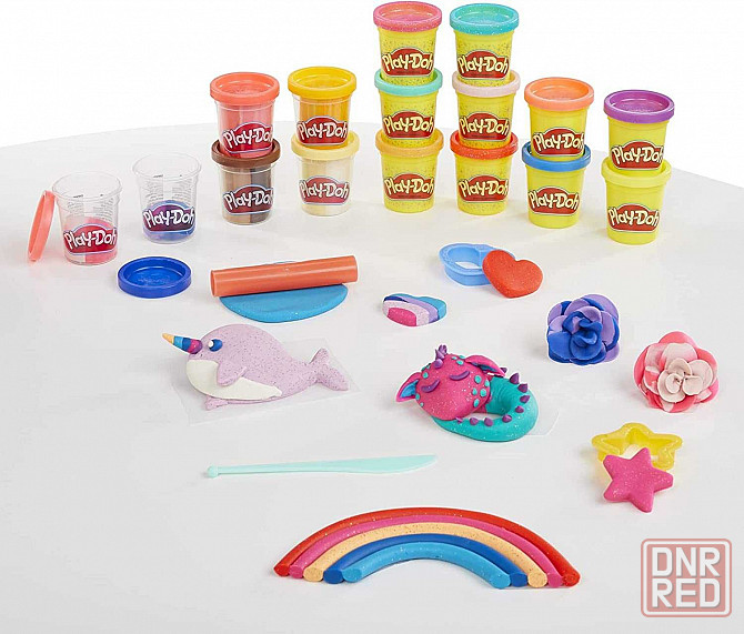 Набор игровой Плей До из 16 банок пластилина массы для лепки Play-Doh Запорожье - изображение 3