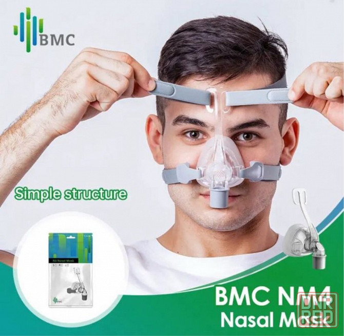 СИПАП маска Носовая BMC N4, Размер L, Cpap, Resmed, Новая в упаковке Запорожье - изображение 1