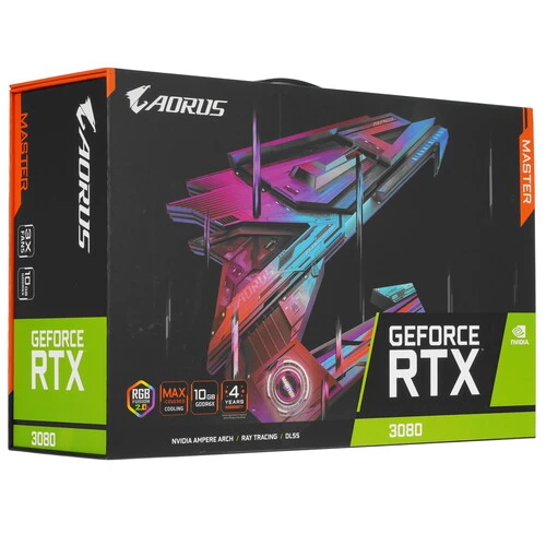 Видеокарта GIGABYTE AORUS MASTER RTX 3080 10 Гб GDDR6X PCI-E 4.0, 320 бит Донецк