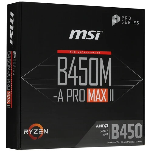 Материнская плата MSI B450M-A PRO MAX II AM4 б.у Донецк