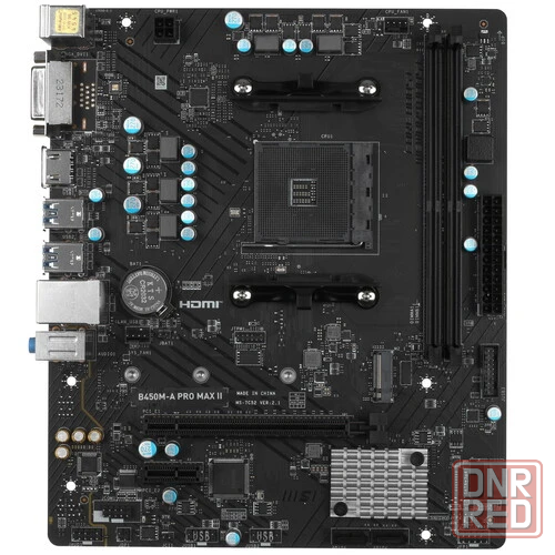 Материнская плата MSI B450M-A PRO MAX II AM4 б.у Донецк - изображение 1