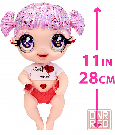 MGA Entertainment Glitter Babyz Melody Highnote Baby Doll Запорожье - изображение 4