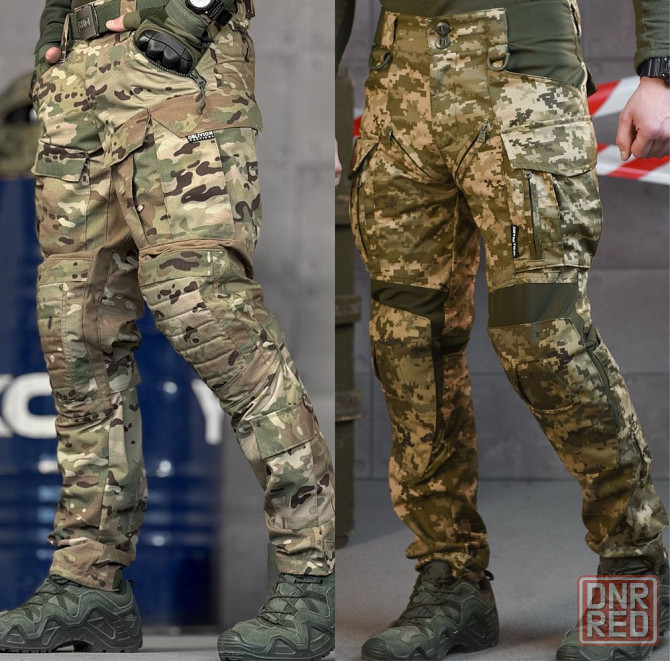 Тактические боевые штурмовые штаны военные пиксель мультикам GEN Запорожье - изображение 1