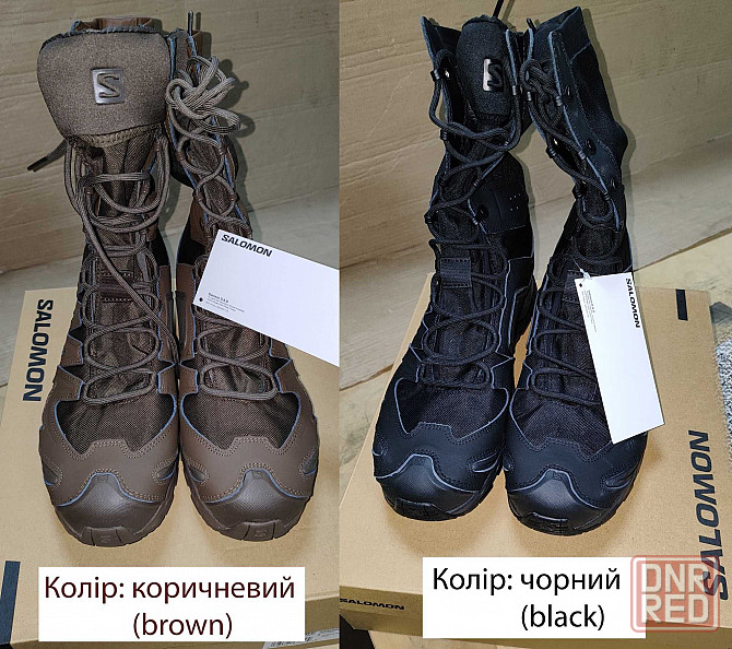 Тактическая обувь Salomon XA Forces Jungle, оригинал, черные/коричневые Запорожье - изображение 1