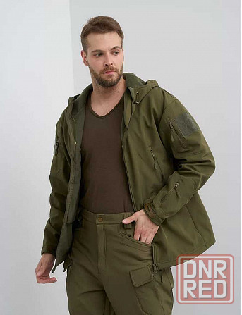 Военный тактический водоотталкивающий мужской костюм SOFTSHELL Запорожье - изображение 5