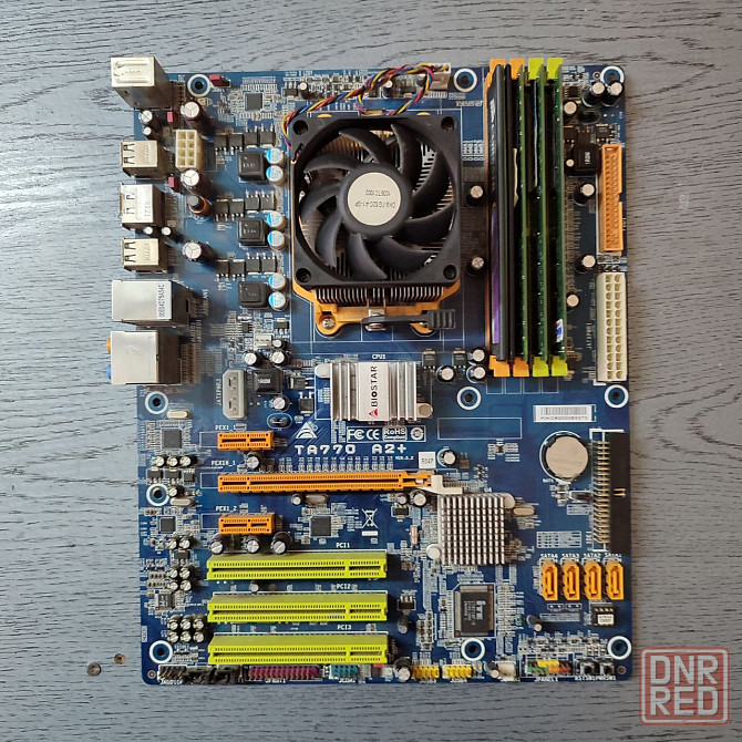 Комплект Biostar TA770 A2+(AM2+) + Athlon 64 X2 4400+ 4GB DDR2 + охлаждение Донецк - изображение 1