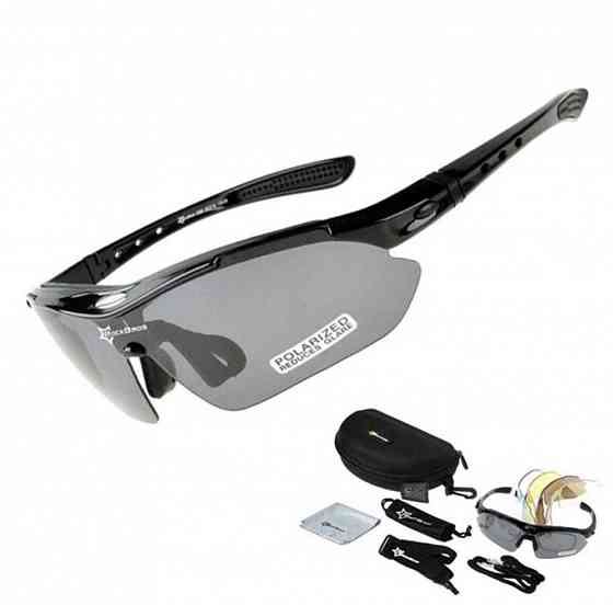 Очки тактические RockBros Original Polarized/Тактичні окуляри 5 лінз Запорожье