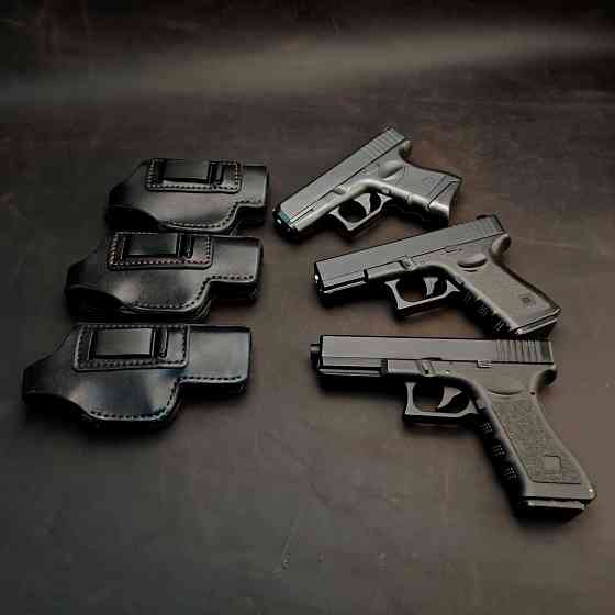 Кожаная кобура для Glock 26 со скобой, кобура на Glock, Глок 26 Запорожье