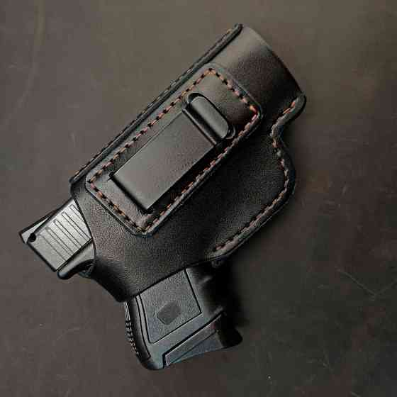 Кожаная кобура для Glock 26 со скобой, кобура на Glock, Глок 26 Запорожье