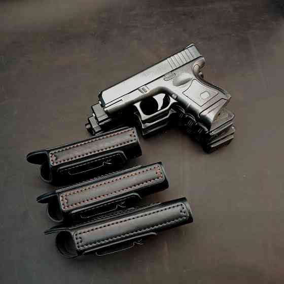 Кожаная кобура для Glock 26 со скобой, кобура на Glock, Глок 26 Запорожье